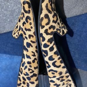 Leopard Calf Hair Flat by Kelly & Katie size 8